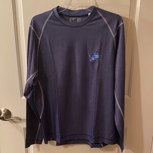 Tommy Bahama Men’s Detroit Lions Navy Long Sleeve Tee Shirt